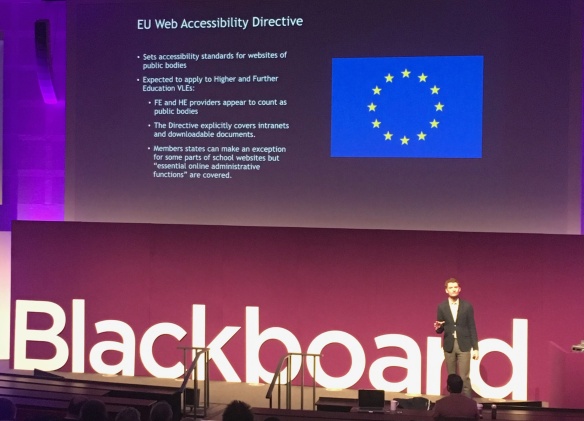 Blackboard Ally meeting the EU Web Accessibility Directive